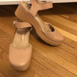 Clarks Paizlee Nude Mary Jane Clog Sandal size 7